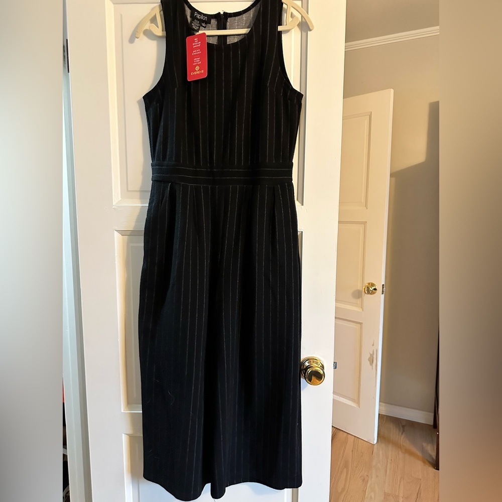 Pinstripe jumpsuit- new with tags 
Large from evereve
Papillon